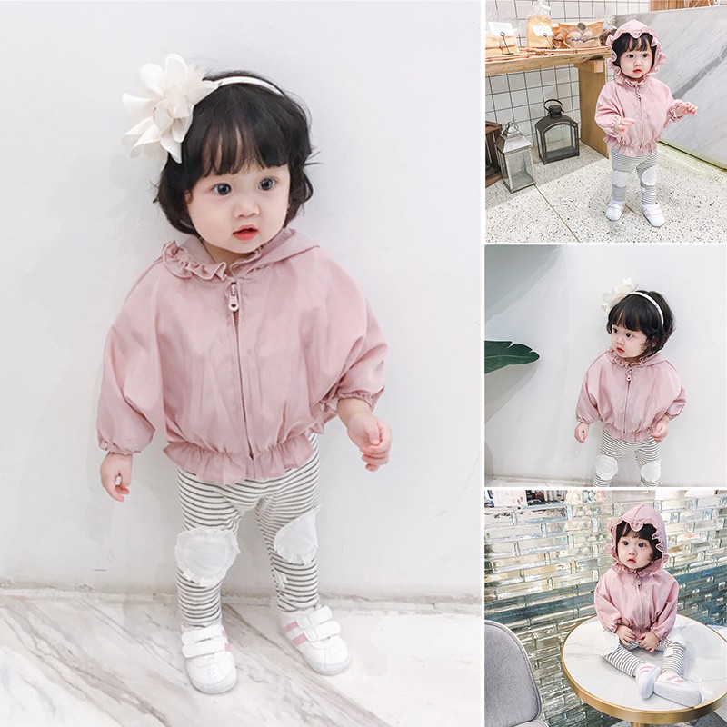 Áo Khoác Chiffon Mỏng Có Mũ Trùm Chống Nắng Thời Trang Cho Bé