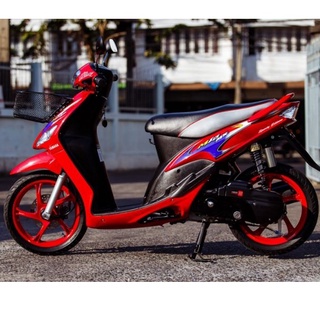 Tem rời yamaha mio mx đời đầu dán xe đỏ