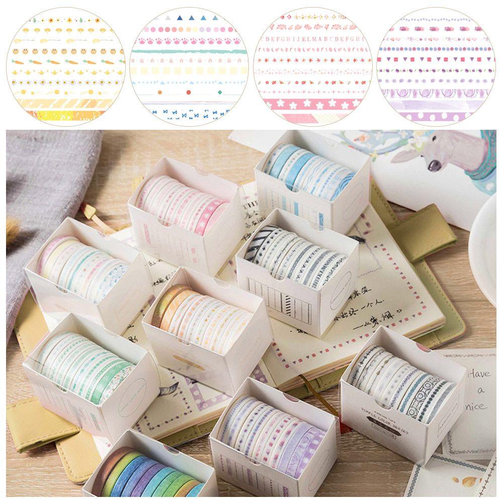 CHOOKEY Set 10 Cuộn Băng Dính Trang Trí Thời Trang