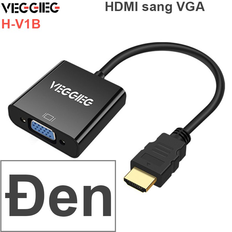 Cáp Chuyển HDMI To VGA VEGGIEG - HDMI Sang VGA