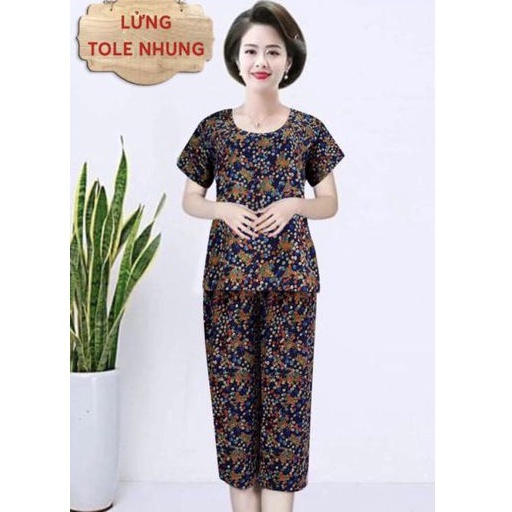 Trung Niên Đồ Bộ Tôn Thái Dành Cho Mẹ❤️Giảm 10K Đơn 250K