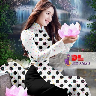 Vải áo dài chấm bi