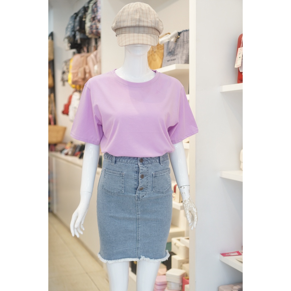 Áo Trơn Cotton Màu Mới 096