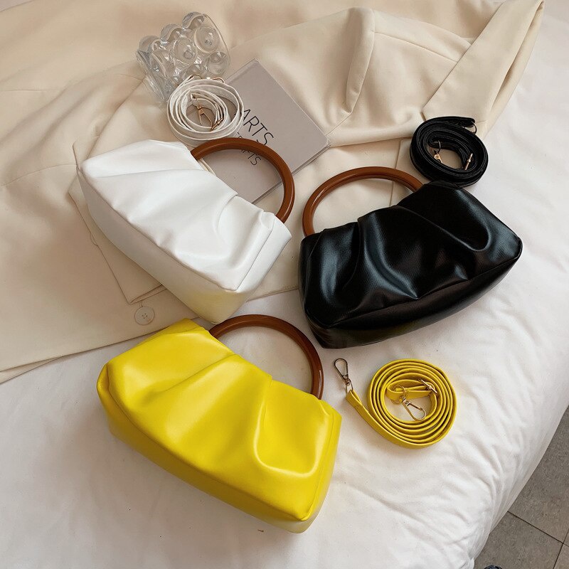 Túi xách JASMIN NOIR làm từ da PU hình vuông thời trang dành cho nữ