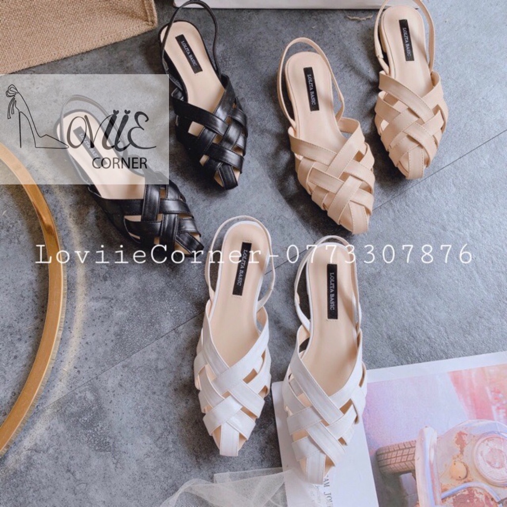 SỤC NỮ MŨI NHỌN LOVIIECORNER -DÉP SANDAL NỮ BÍT MŨI THỜI TRANG - GIÀY SANDAL NỮ CHIẾN BINH S210511 S200719