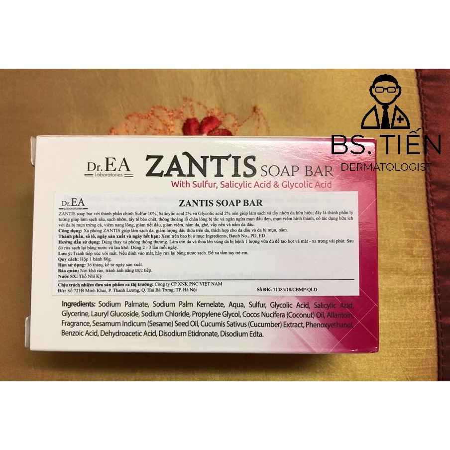 ZANTIS SOAP BAR 80g - xà phòng y tế | BigBuy360 - bigbuy360.vn