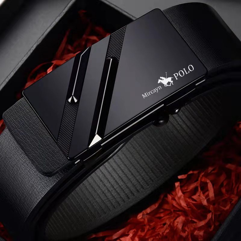 Thắt Lưng Da Dây nịt nam Cao Cấp khóa tự động 110cm-130cm x 3.3cm Bảo Hành 6 tháng.