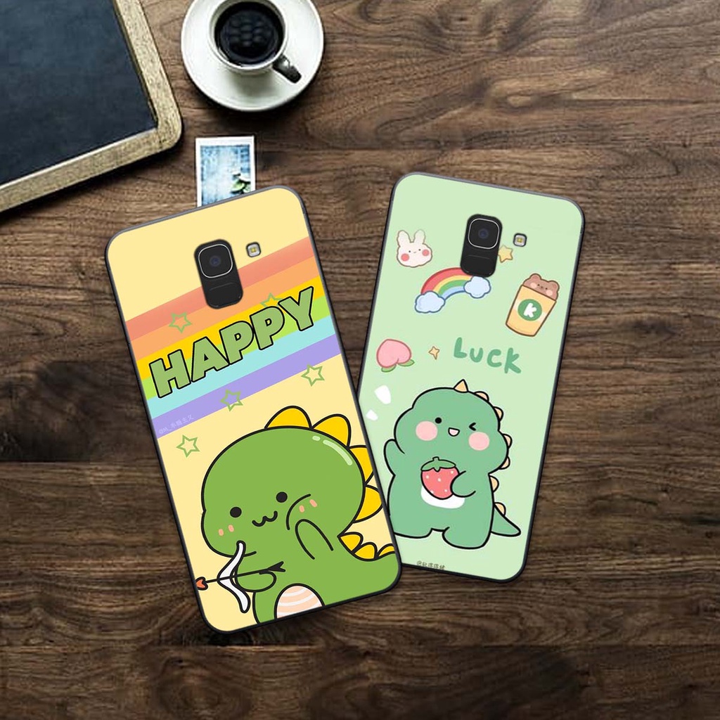 Ốp lưng điện thoại Samsung J6 2018 / J6 PLUS / J6+ in hình khủng long siêu cute, đáng yêu
