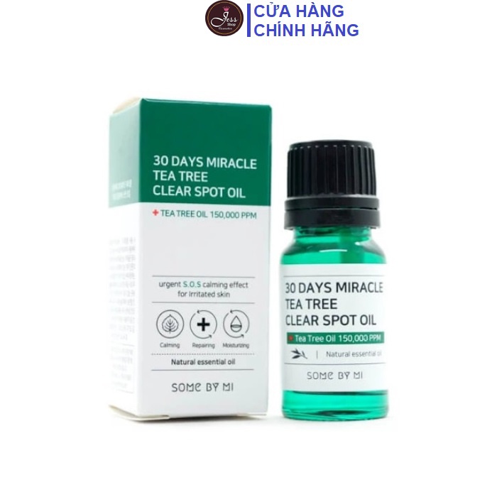 Tinh Dầu Giảm Mụn Tràm Trà Some By Mi 30 Days Miracle Tea Tree Clear Spot Oil 10ml