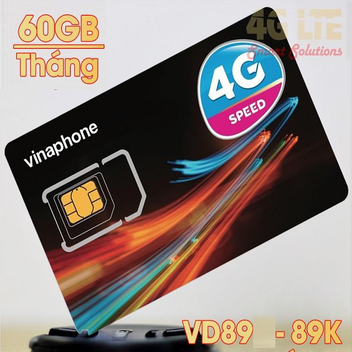 Có Ngay 62GB Data Tốc Độ Cao 4G Chỉ Với 89.000/Tháng - Sim Vina VD89