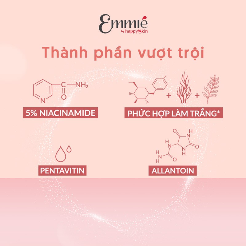 Kem Dưỡng Emmié Làm Sáng Cho Da Mặt &amp; Cơ Thể 150g Face &amp; Body 5% Niacinamide Emulsion