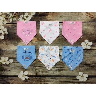 Khăn tam giác Cotton 2 lớp Dokma cho bé