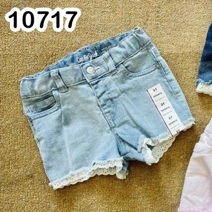 Quần đùi jean Cat Jack VNXK bé gái, hàng xuất dư đẹp - Bigbaby Shop