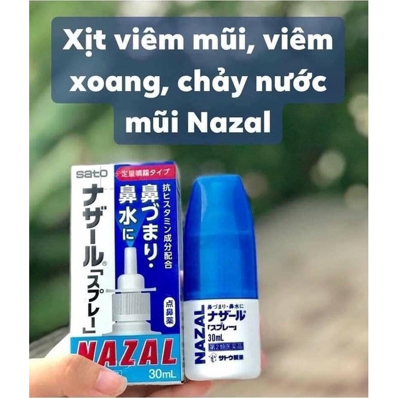 Chai xịt mũi Nazal, xịt thông mũi Nhật Bản 30ml