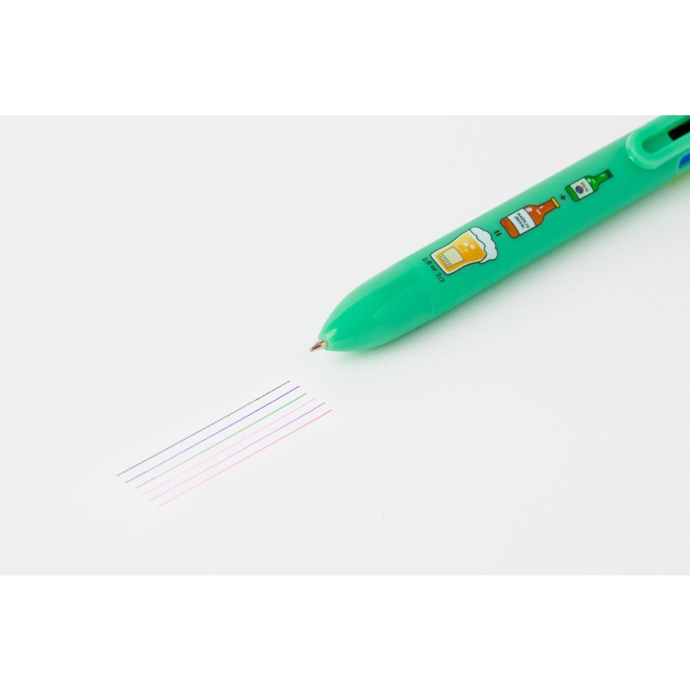 Bút Bi ARTBOX Hàn Quốc 6 Màu Mực I Love Somaek Thú Vị