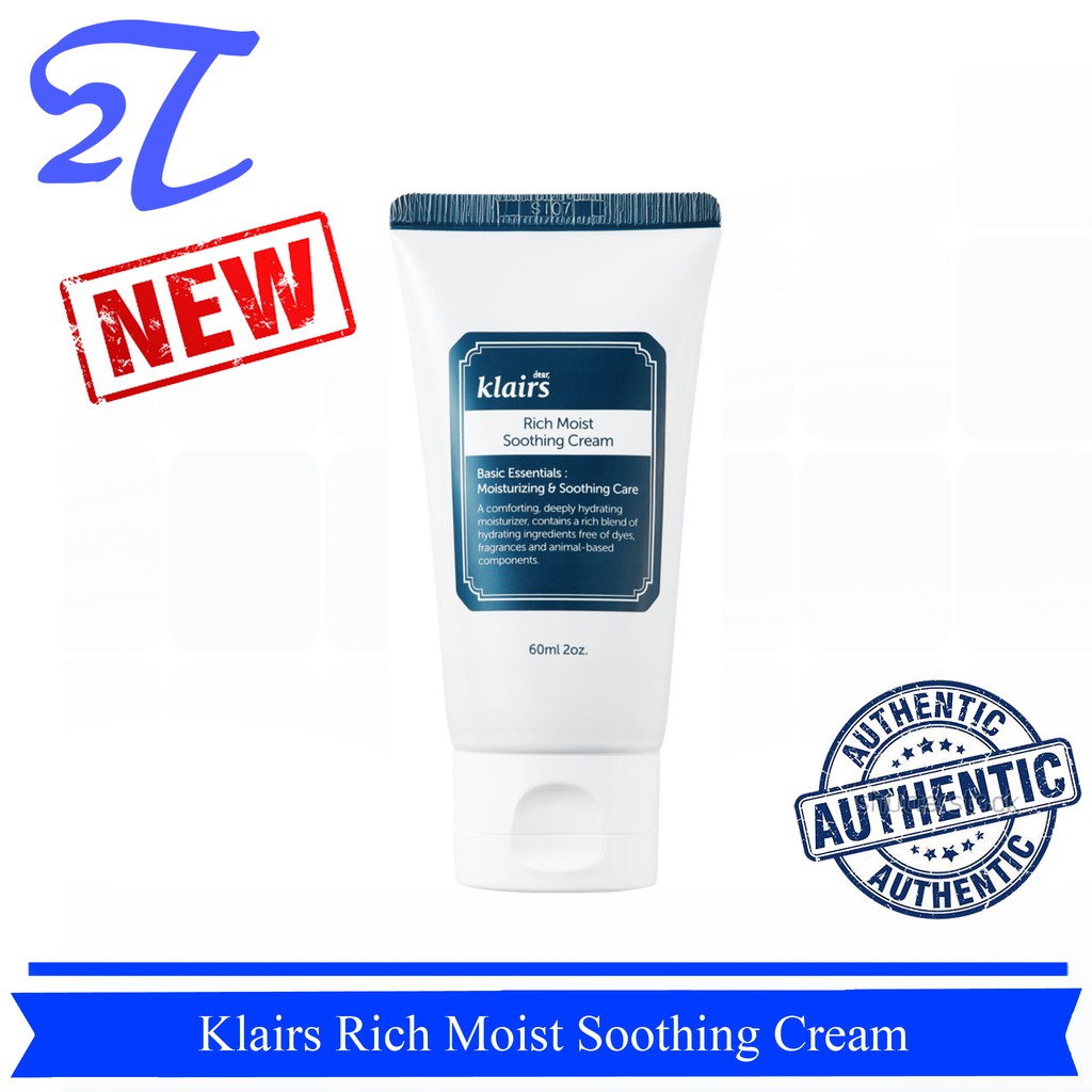 [AUTH] Kem dưỡng ẩm cho da khô Klairs Rich Moist Soothing Cream 60ml