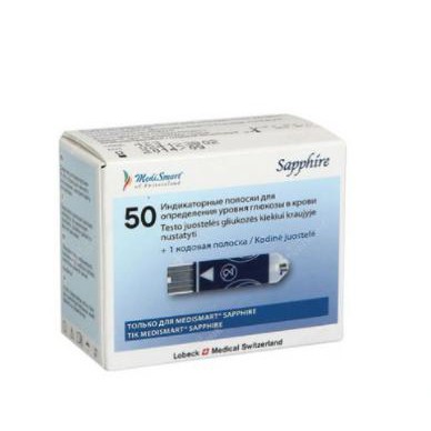 [Chính hãng] Hộp 50 Que thử MediSmart Sapphire, nhập khẩu chính ngạch từ Thụy Sỹ