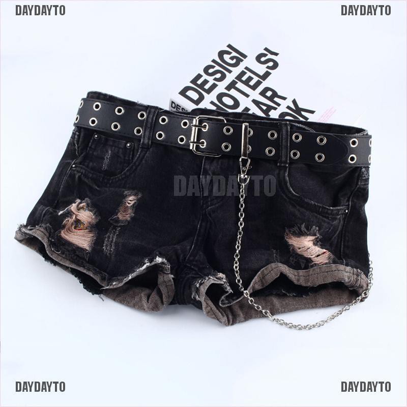 Thắt lưng da màu đen / nâu cài khóa đôi / đơn có thể điều chỉnh phong cách punk cá tính cho nữ