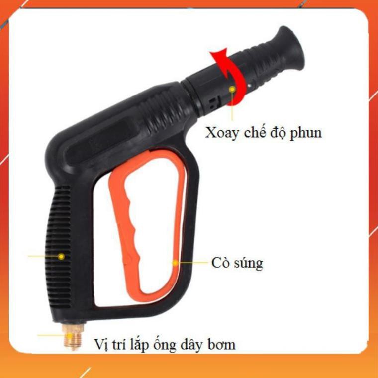 Vòi tưới cây rửa xe✔️❤️Evoucher Vòi phun xịt nướ rửa xe tưới cây áp lực cao 206660