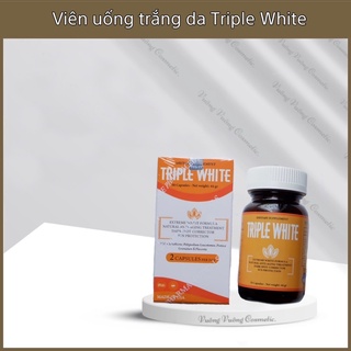 Viên uống triple white - viên uống glutathion 1200mg trắng da, mờ nám, giảm thâm hộp 50 viên