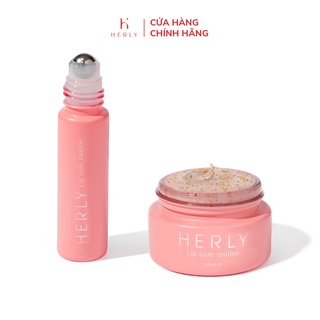 Bộ đôi tái tạo sắc tố làm hồng môi: Lip Oil 10ml + Lip Scrub 20ml [HLCB3]