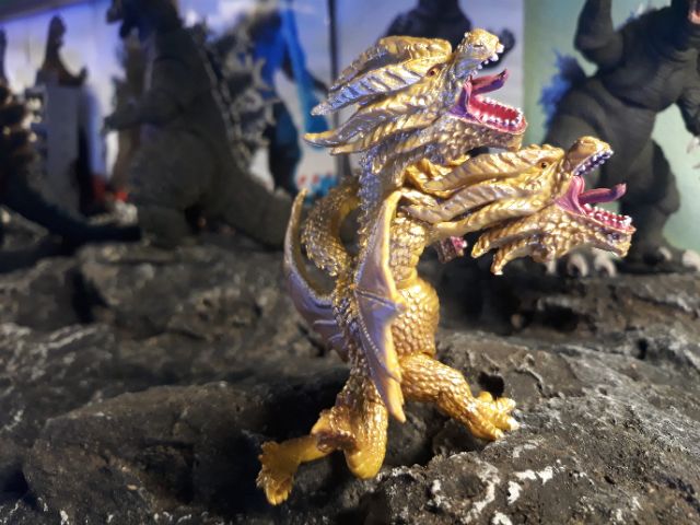 Mô hình đồ chơi khủng long Godzilla. Rồng 3 đầu King Ghidorah 2019.