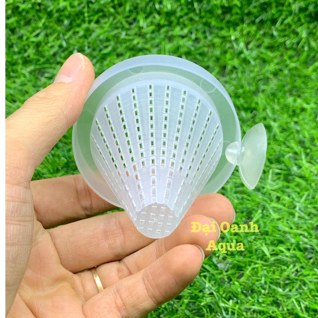 Giỏ  đựng giun-Phễu đựng thức ăn Rổ đựng giun. Dụng cụ đựng thức ăn cho cá, tép