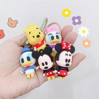 Dây buộc tóc trang trí búp bê hoạt hình 3D đáng yêu dành cho bé