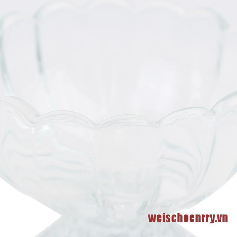 Ly Thủy Tinh Đựng Kem / Cocktail Kiểu Dáng Đơn Giản Xinh Xắn