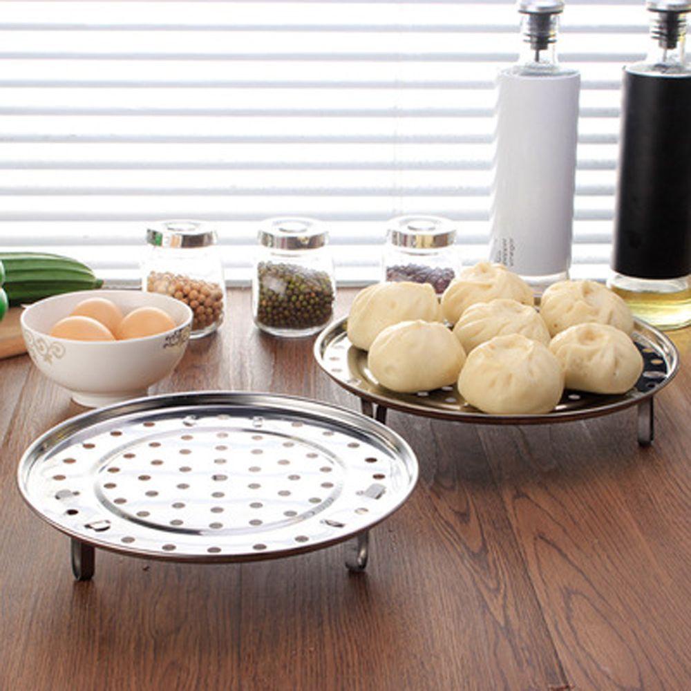 Giá Hấp Ba Tầng Đa Năng Hình Tròn Bằng Thép Không Gỉ