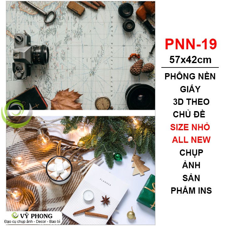 PHÔNG NỀN GIẤY 3D SIZE 57x42CM 2 MẶT ALL THEO CHỦ ĐỀ GIÁNG SINH CHỤP PHỤ KIỆN MỸ PHẨM THỨC ĂN ĐẠO CỤ CHỤP ẢNH INS PNN-19