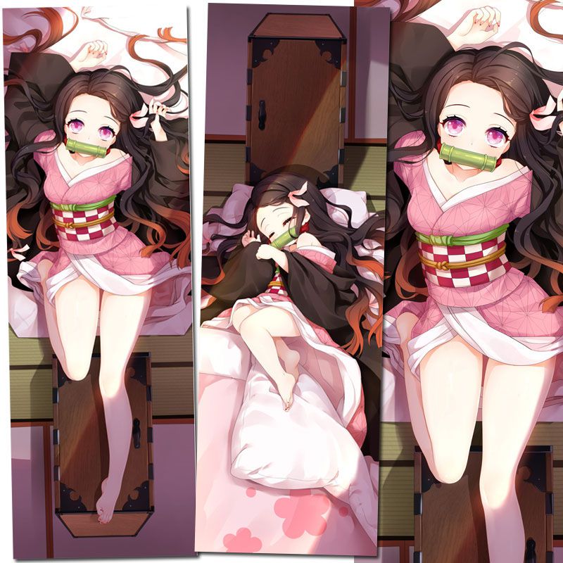 Vỏ Gối Ôm In Hình Nhân Vật Nezuko Kamado Trong Phim Demon Slayer