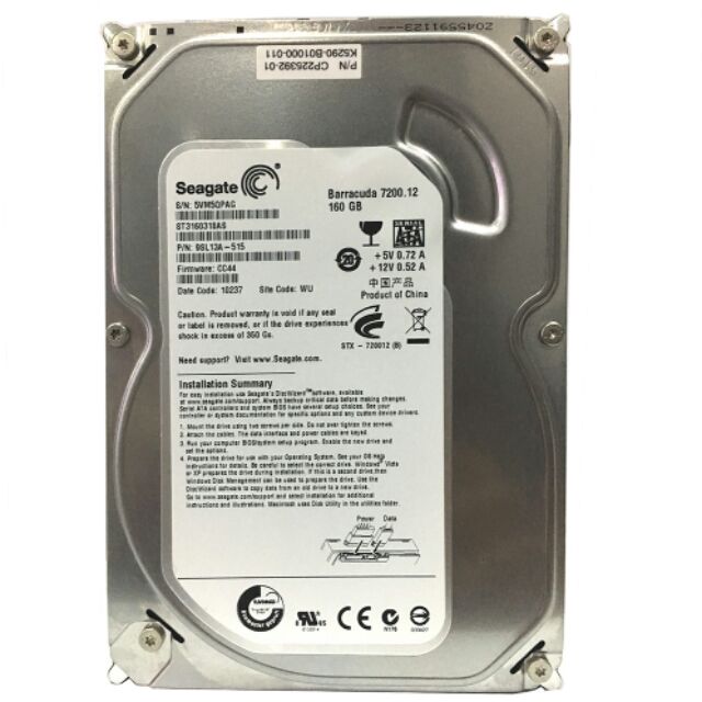 HDD PC 160GB 7200rpm
