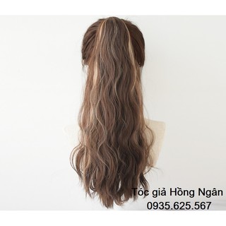 Tóc giả ngoặm xù line trắng