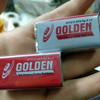 Hộp 10 viên pin vuông 9v golden