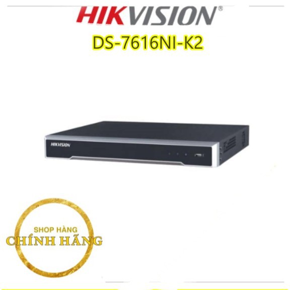 anninhgiare- Đầu ghi hình camera IP Ultra HD 4K 16 kênh HIKVISION DS-7616NI-K2