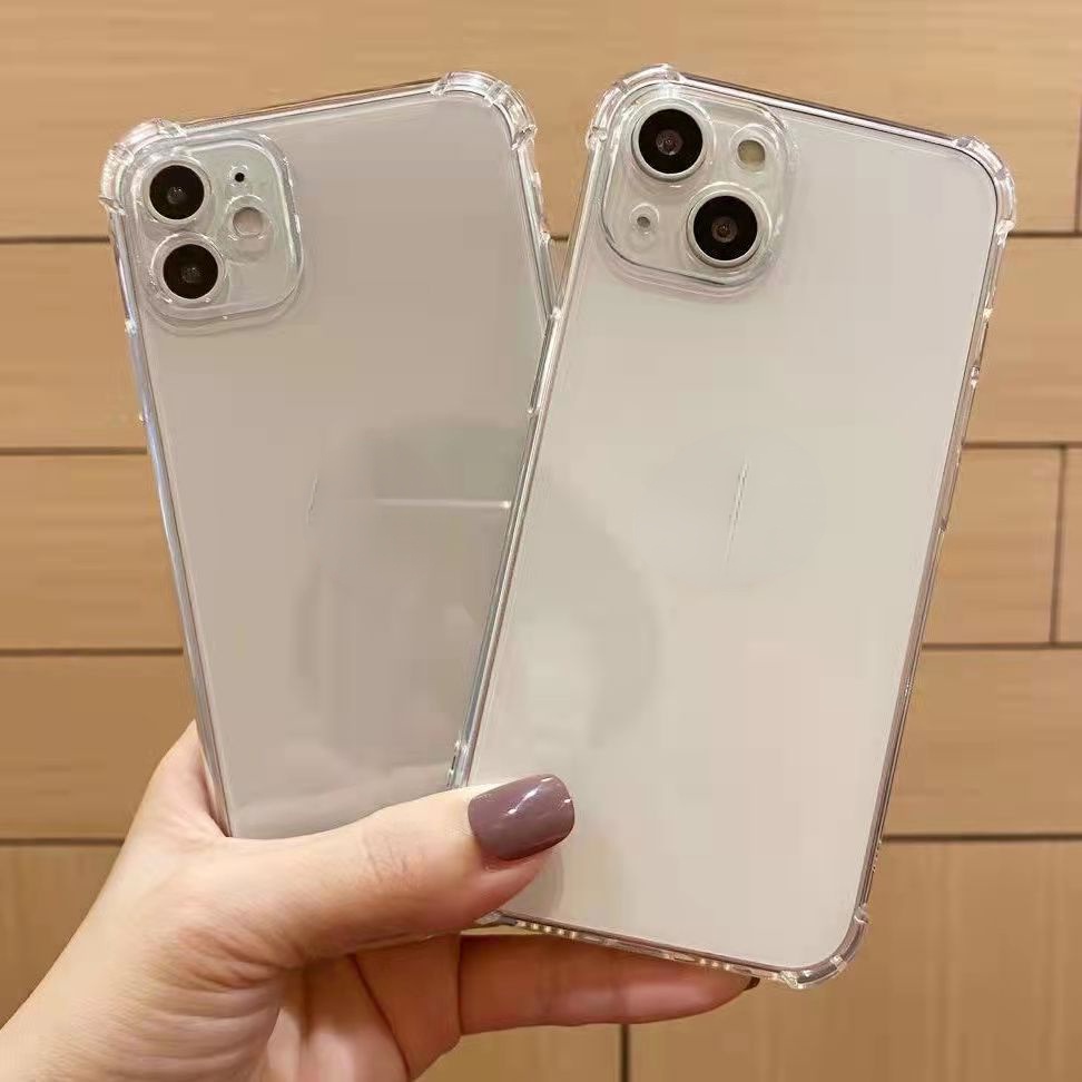 Ốp điện thoại silicon mềm trong suốt 4 góc túi khí bảo vệ cho compatible for iPhone 14 Pro Max 13 Pro Max 12 Pro Max 12 6Plus 7 8plus 6splus xr xs 11promax 12 pro max 12 mini SE 2020