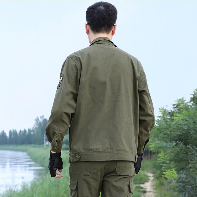 Bộ Đồ Bảo Hộ Lao Động Bằng cotton Dày Dặn Họa Tiết Rằn Ri