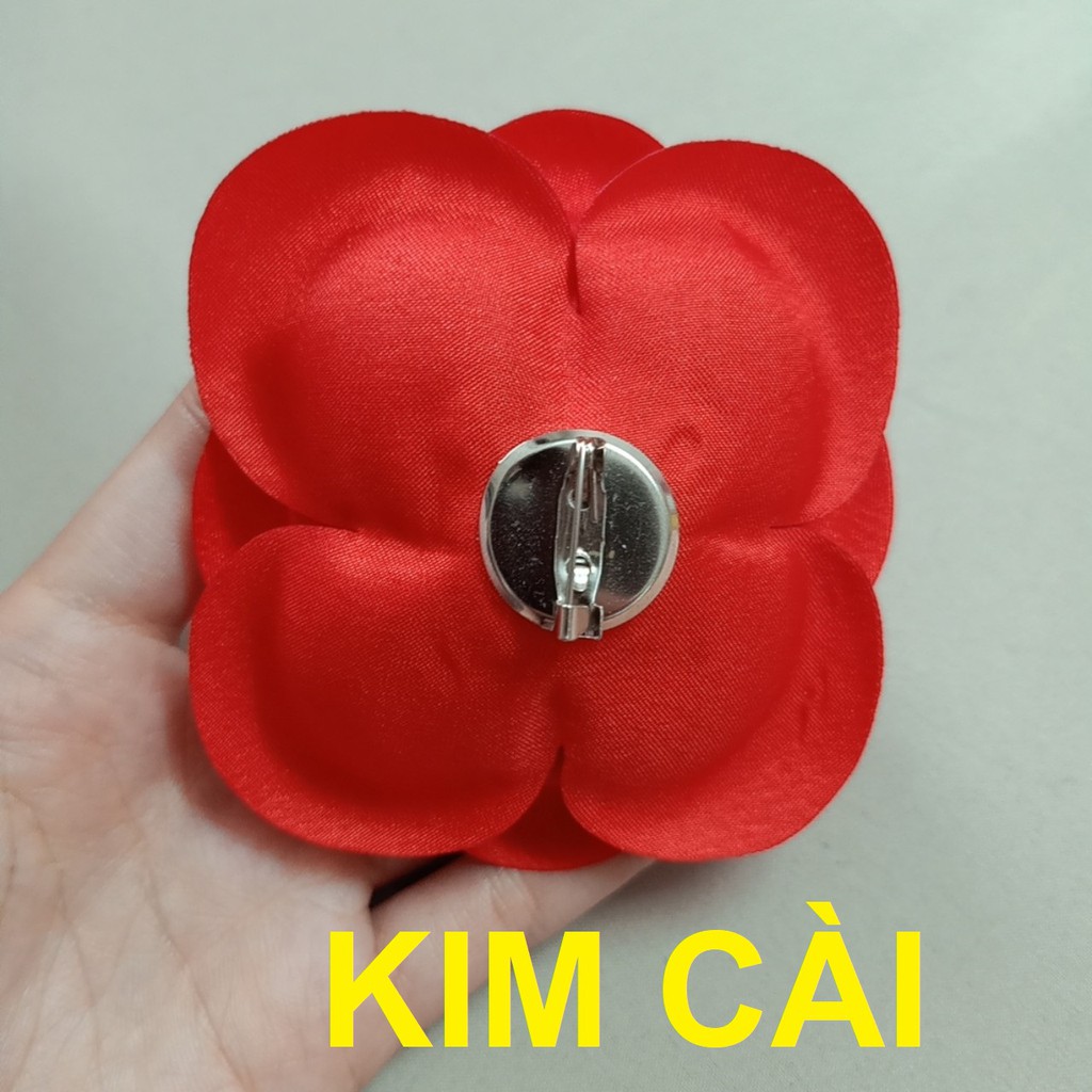 HOA CÀI ÁO 10 MÀU TRÂM CÀI ÁO LỚN CÓ KIM GÀI HÌNH HOA HỒNG 9CM