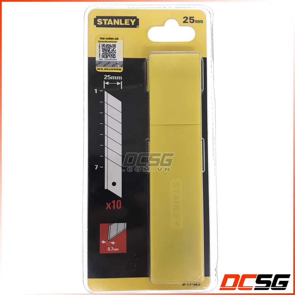 Lưỡi dao rọc giấy 25mm Stanley  0-11-325