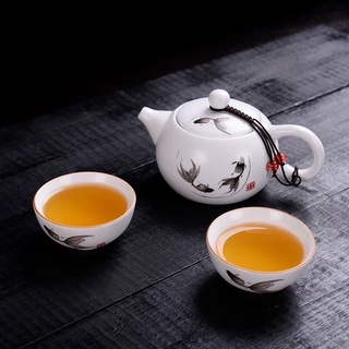 Ấm sứ Đức Hóa men sứ bạch nha