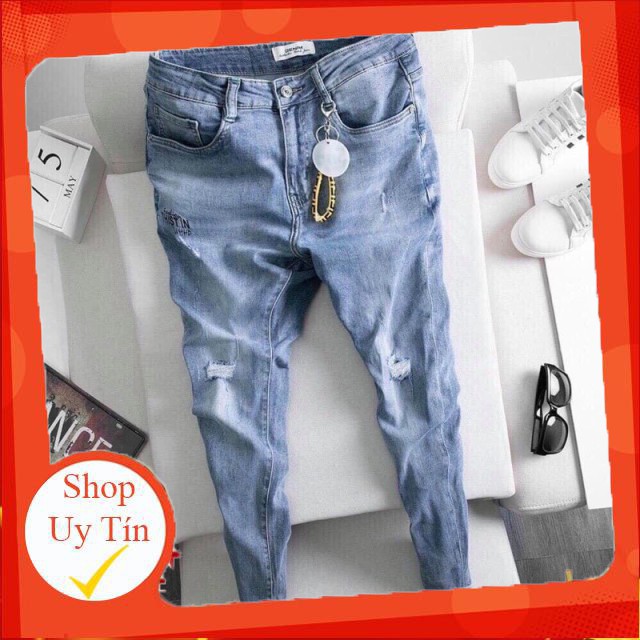 Quần jean dài nam(phom chuẩn chất jean co dãn nhẹ,bán lẻ giá sỉ)