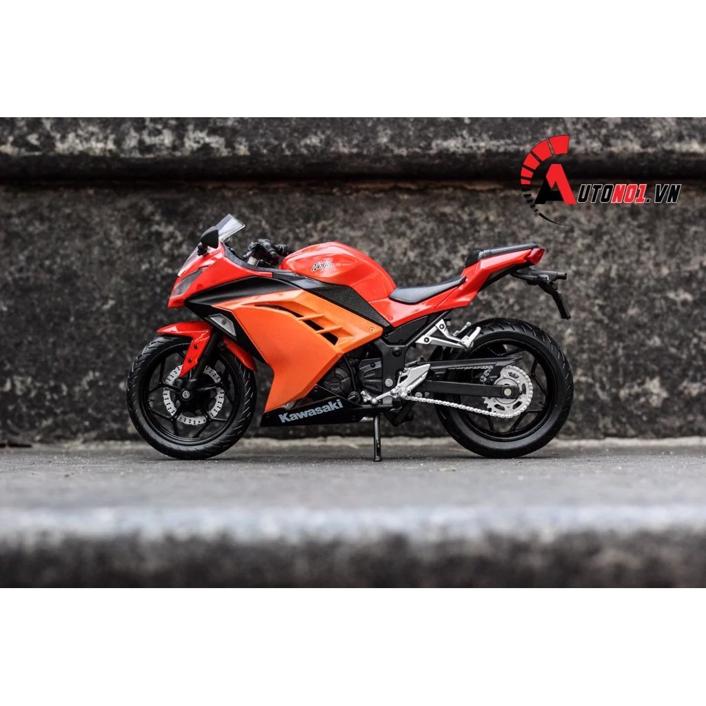 MÔ HÌNH XE KAWASAKI NINJA 250 ORANGE RED 1:12 JOYCITY 2026