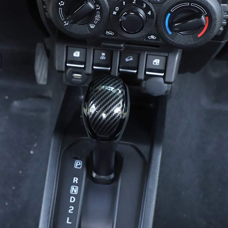 Miếng Dán Trang Trí Đầu Cần Gạt Số Bằng Sợi Carbon Cho Xe Hơi Suzuki Jimny 2019 2020