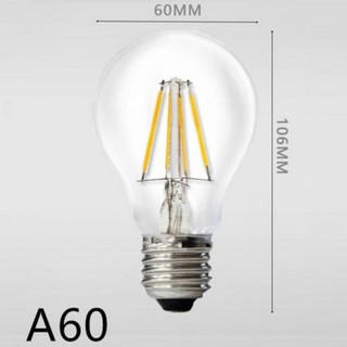 BỘ 6-8-10 BÓNG ĐÈN LED EDISON A60