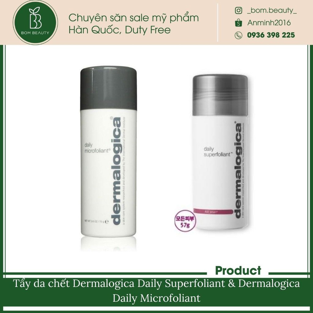 [Mã 66FMCGSALE hoàn 8% xu đơn 500K] Tẩy da chết Dermalogica Daily Superfoliant