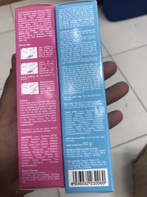 KEM BƠ TẨY LÔNG Cleo 50g | BigBuy360 - bigbuy360.vn