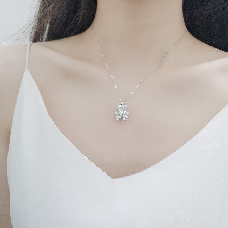 Vòng cổ nữ hàn quốc dễ thương thời trang gấu vòng cổ