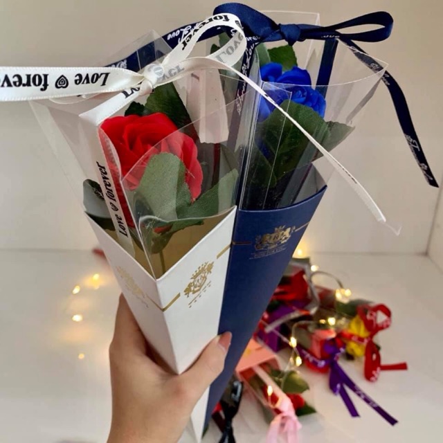 Hộp decal 1 bông sáp thơm