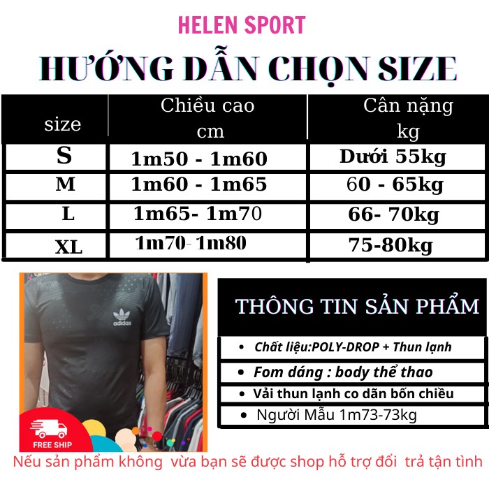 Aó thun HLSPORT áo thun nam cổ tròn thể thao trơn thun lạnh body tay lỡ ATA01